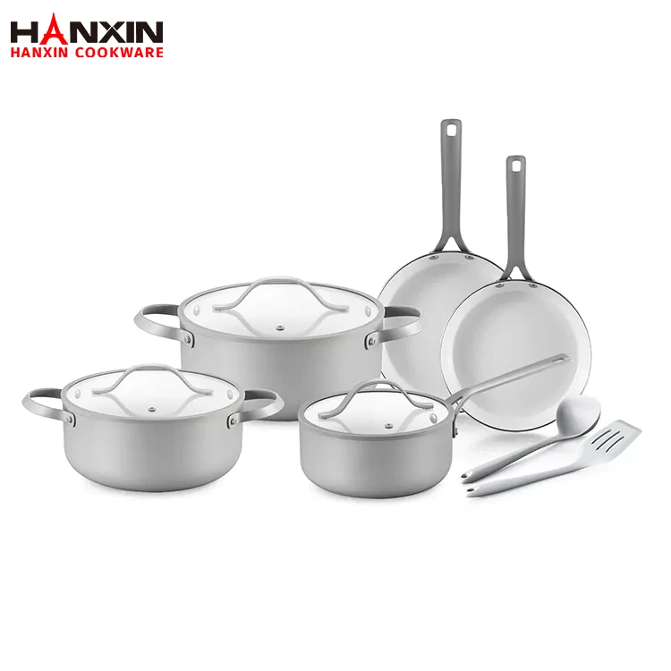 Bộ nồi đáy đĩa CD bằng gốm nhôm