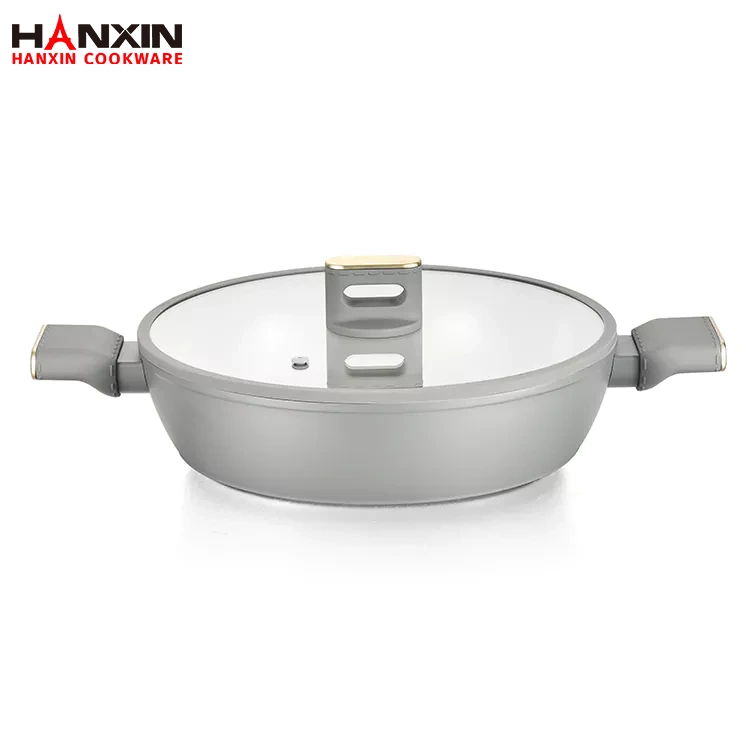 Chảo xào bằng nhôm chống dính phủ đá granite