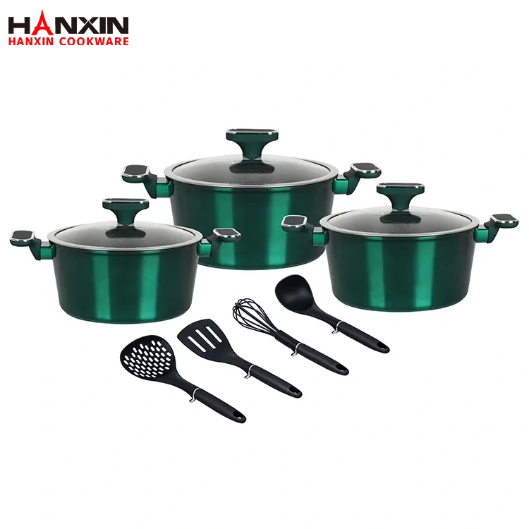 Bộ nồi đáy cảm ứng chống dính bằng nhôm Bộ nồi đáy cảm ứng chống dính bằng nhôm