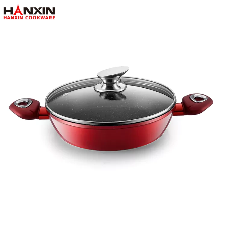 Chảo xào bằng đá cẩm thạch chống dính bằng nhôm